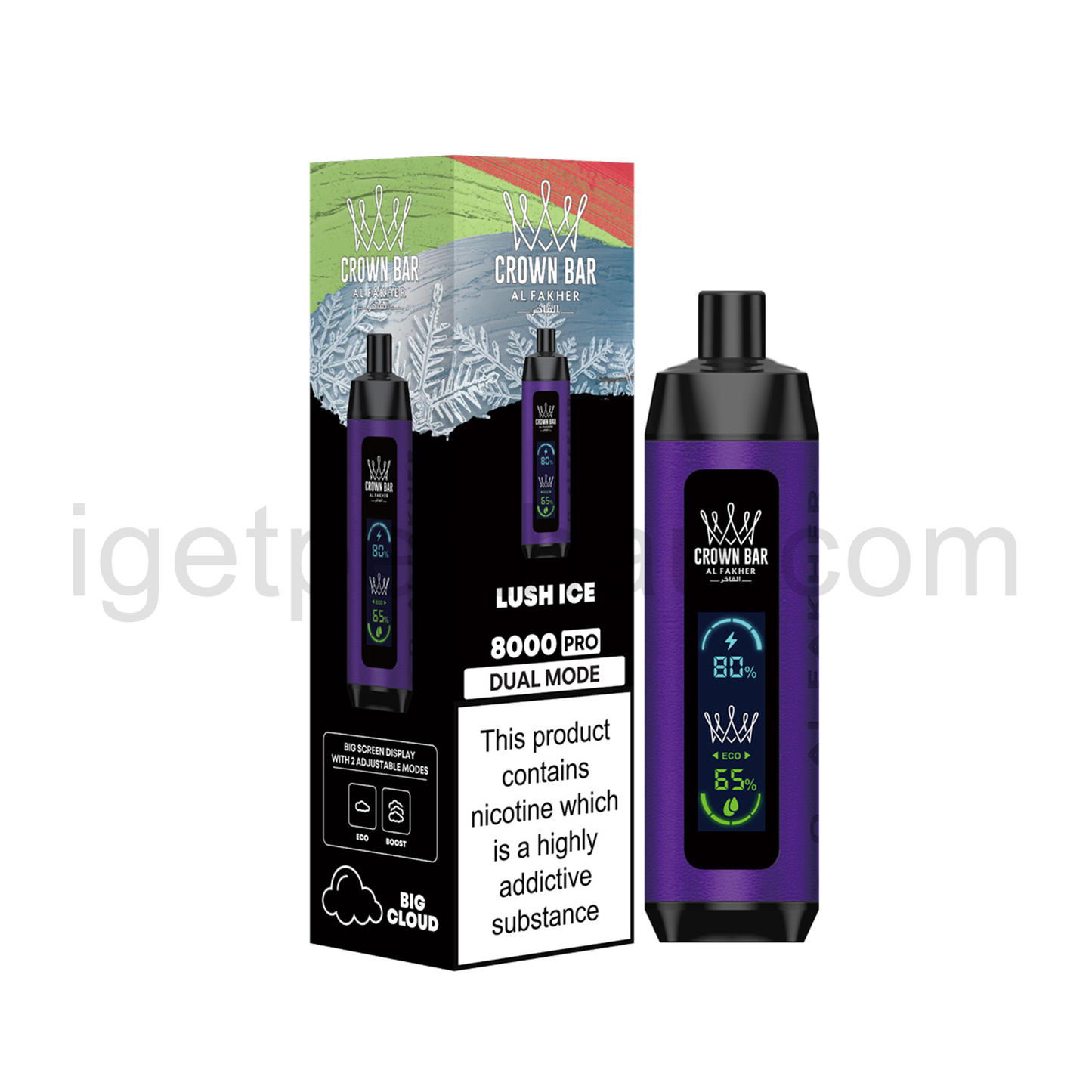 AL FAKHER CROWN BAR SHISHA-LUSH ICE Shisha