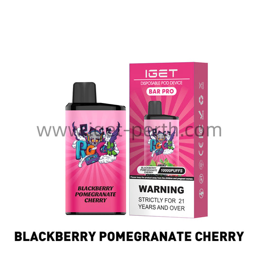 Iget Bar Pro 10000 Puffs-Blackberry Pomegranate Cherry