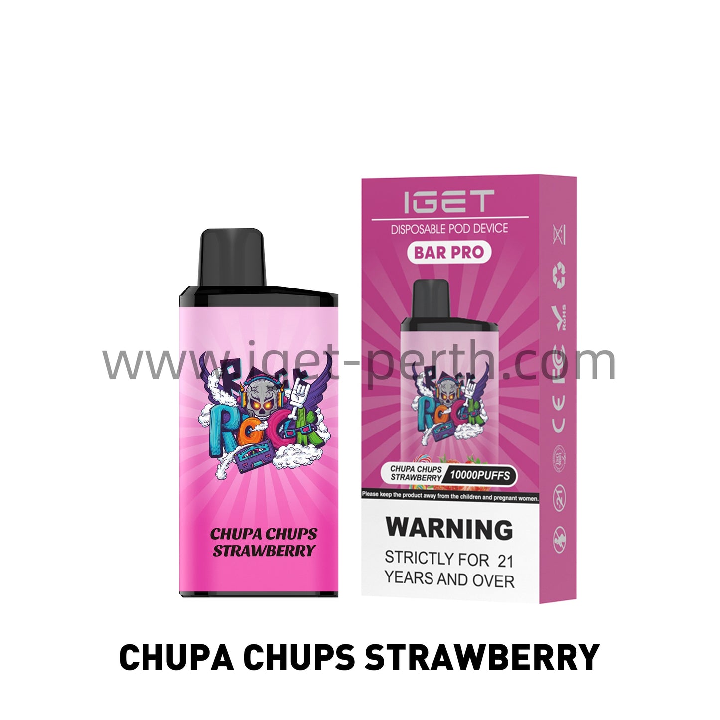 Iget Bar Pro 10000 Puffs-Chupa Chups Strawberry