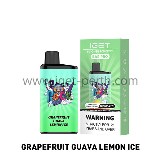 Iget Bar Pro 10000 Puffs-Grape Fruit Guava Lemon Ice