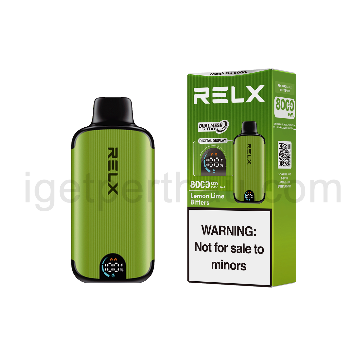 RELX MagicGo 8000i Disposable Vape 8000 Puffs-Lemon Lime Bitter