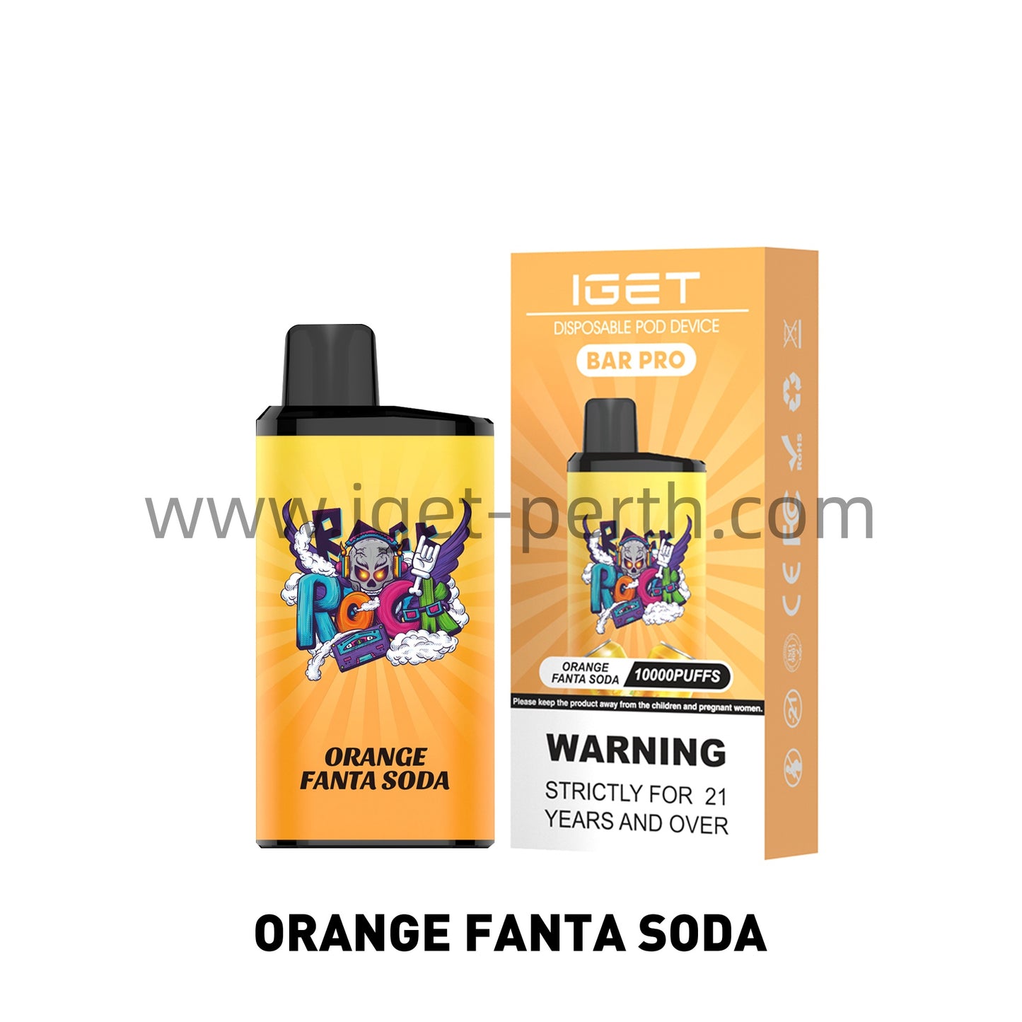 Iget Bar Pro 10000 Puffs-Orange Fanta Soda