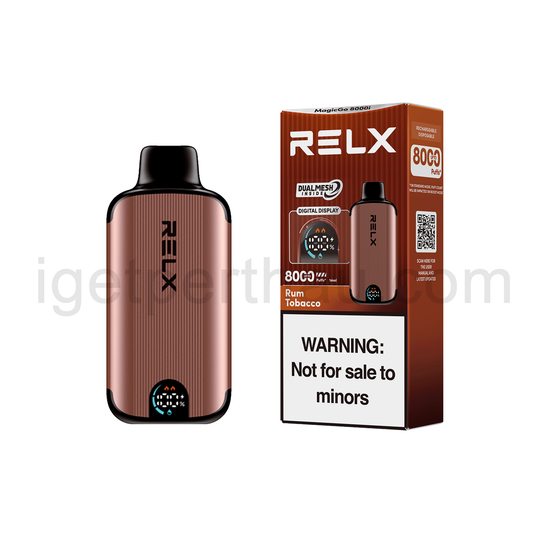 RELX MagicGo 8000i Disposable Vape 8000 Puffs-Rum Tobacco