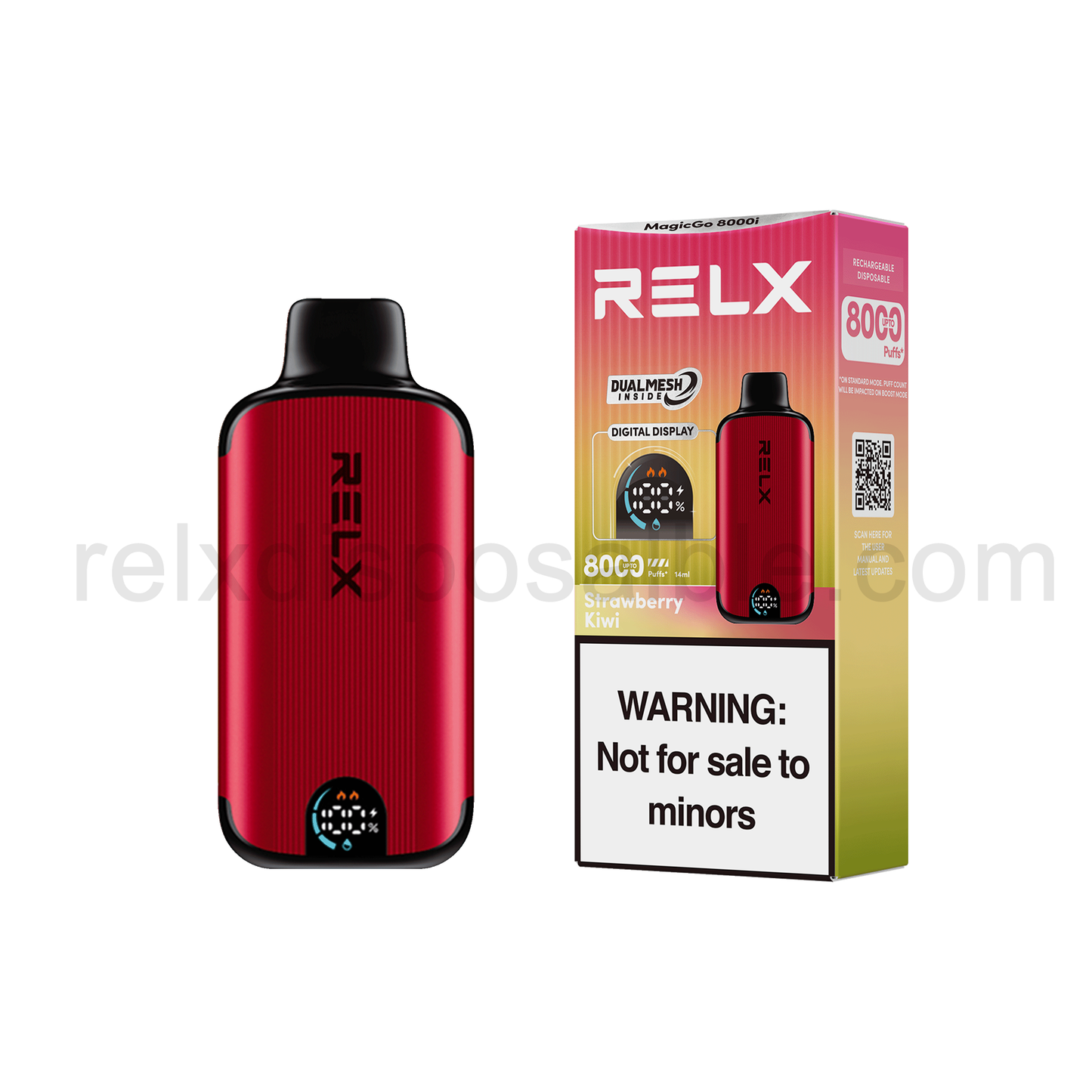 RELX MagicGo 8000i Disposable Vape 8000 Puffs-Strawberry Kiwi