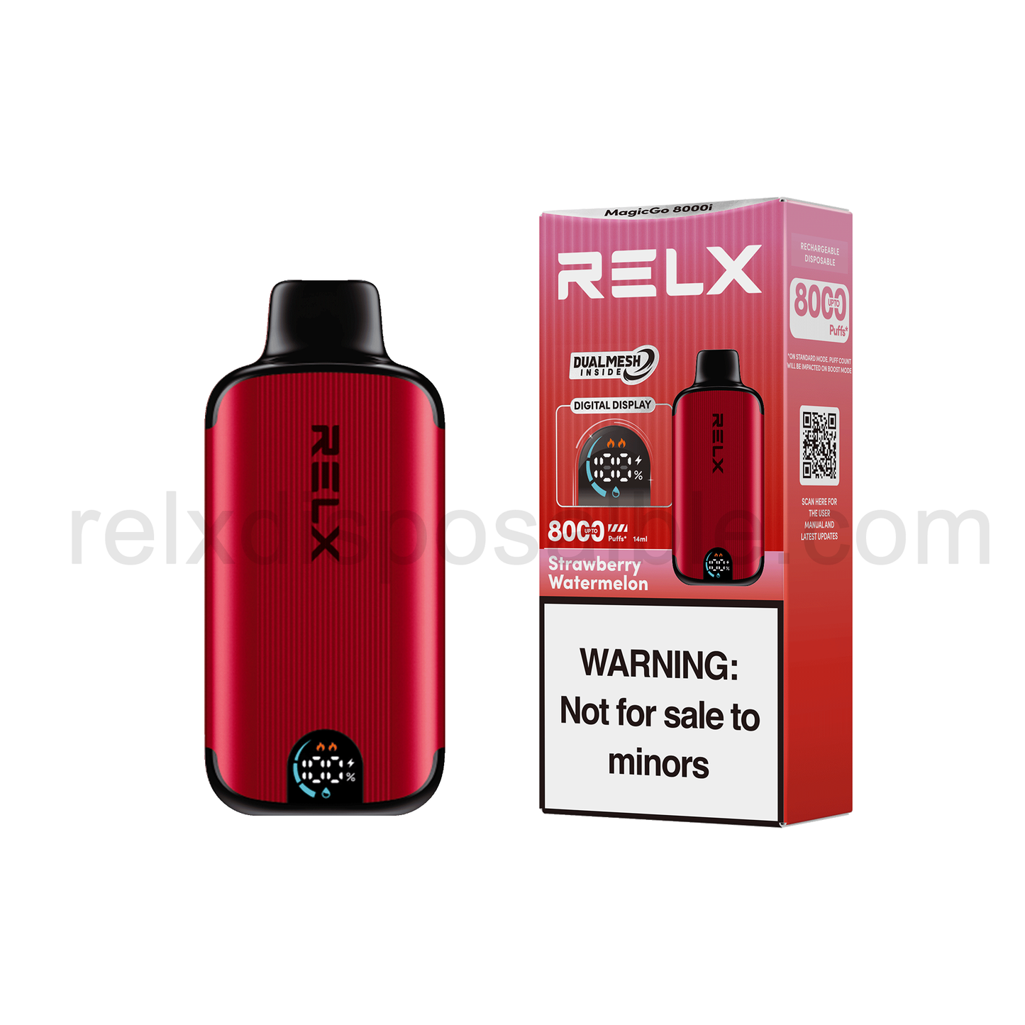 RELX MagicGo 8000i Disposable Vape 8000 Puffs-Strawberry Watermelon