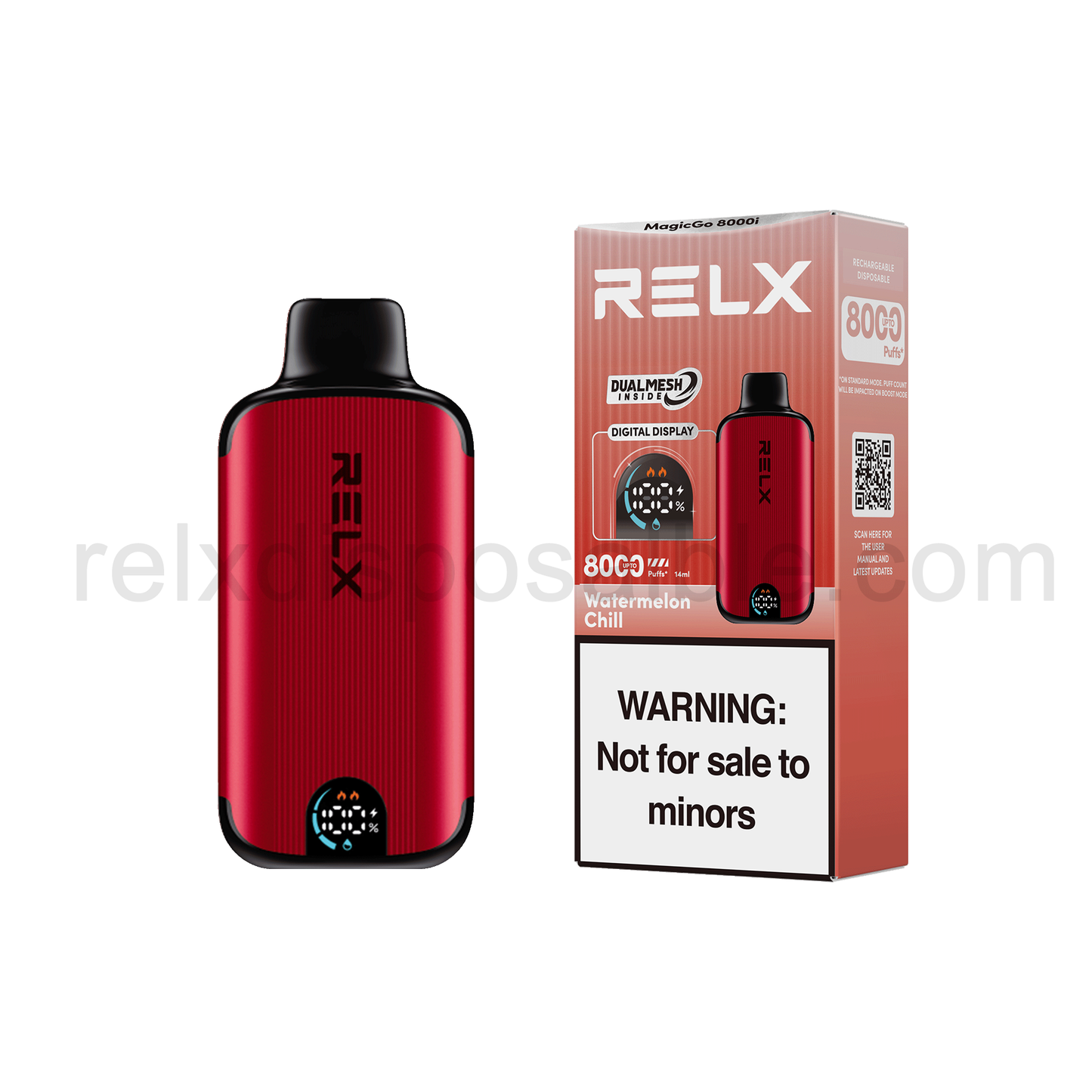 RELX MagicGo 8000i Disposable Vape 8000 Puffs-Watermelon Chill